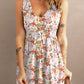 Sunflower Print Button Down Sleeveless Dress