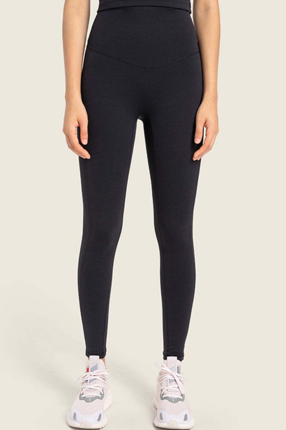 Seamless High-Rise Wide Waistband Yoga Leggings