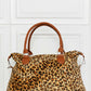 Animal Print Brushed Weekender Bag