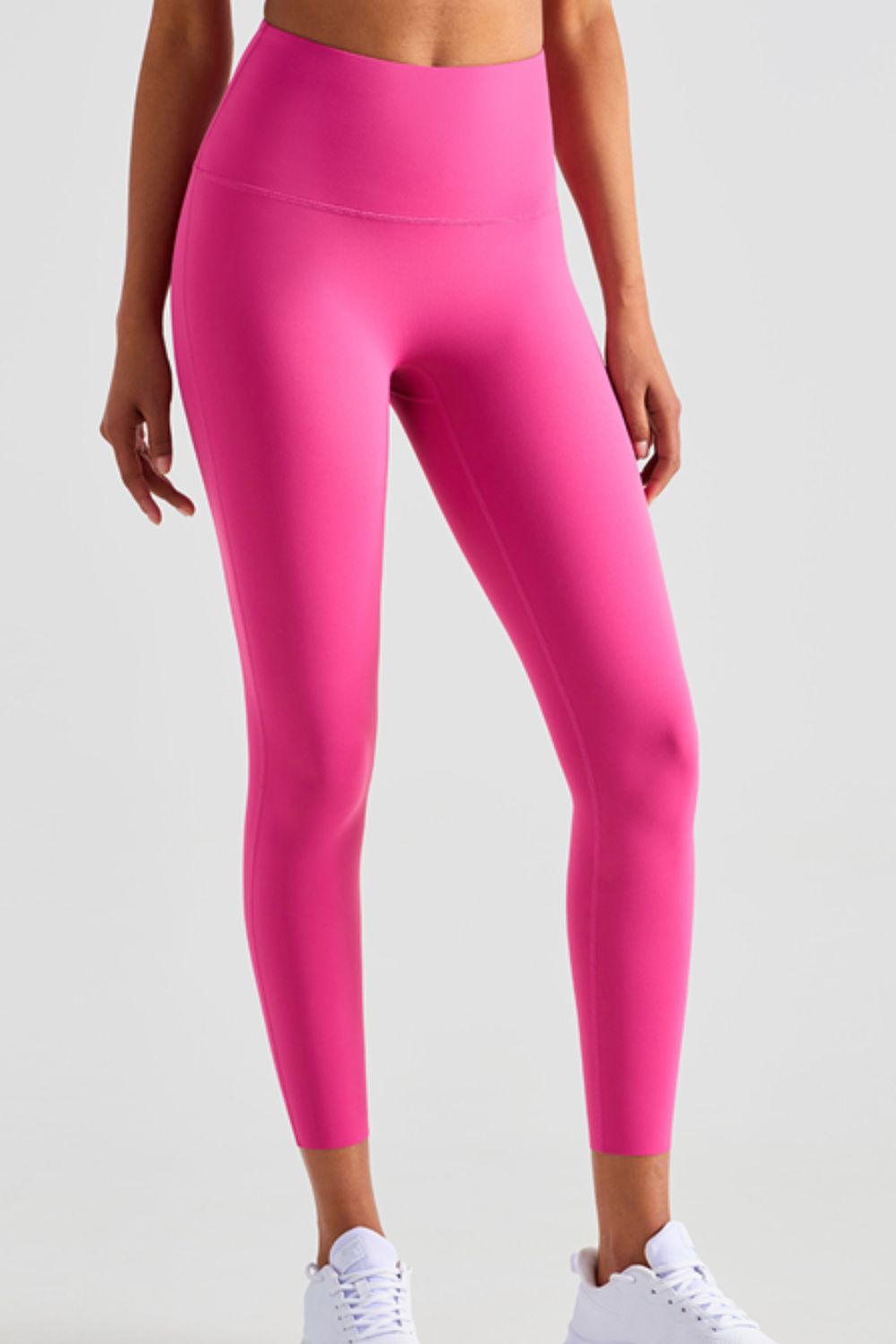 High Waist Seamless Ankle-Length Yoga Leggings