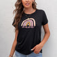 Women Graphic Round Neck Tee Shirt