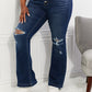 Kancan Full Size Reese Midrise Button Fly Flare Jeans