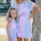 Women Tie-Dye Belted T-Shirt Dress