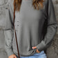 Distressed Long Raglan Sleeve Top