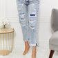 Kancan Kendra High Rise Distressed Straight Jeans