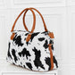 Animal Print Brushed Weekender Bag