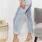 Kancan Kendra High Rise Distressed Straight Jeans