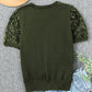 Applique Short Sleeve Knit Top