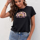 Women Graphic Round Neck Tee Shirt